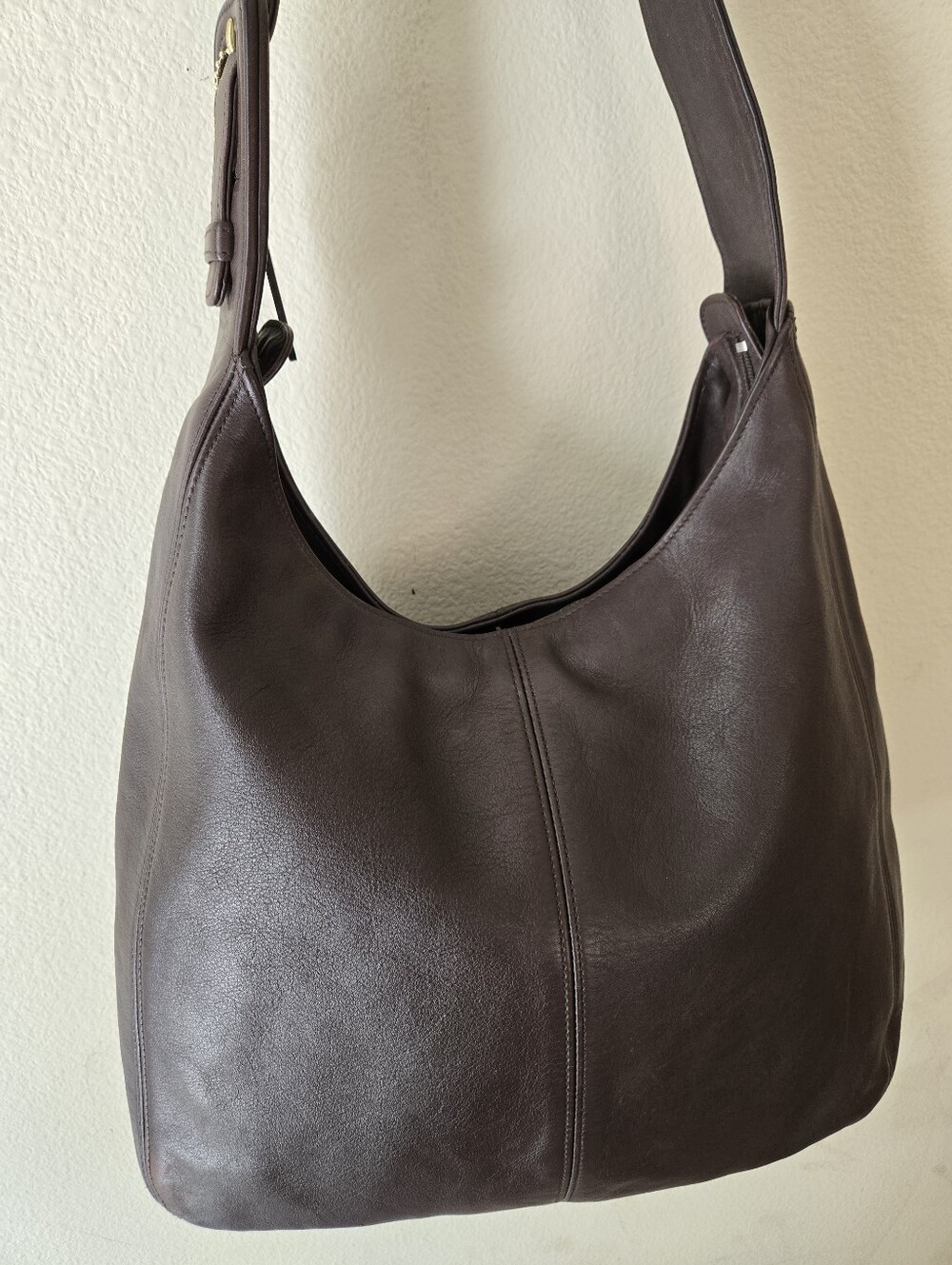 Coach 4177 Flatiron Mahogany Brown Hobo Bag Purse Vintage Leather Distressed - Picture 5 of 16
